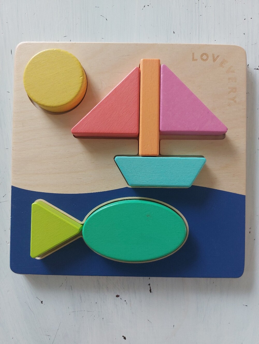 Lovevery Sunny Day Puzzle Double-sided